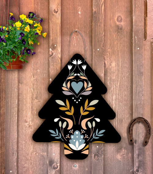 Folk Art Tree Door Hanger