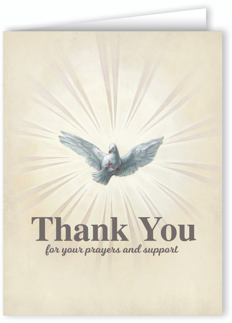 Thank You for Your Prayers and Support Note Card