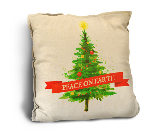 Peace on Earth Rustic Pillow