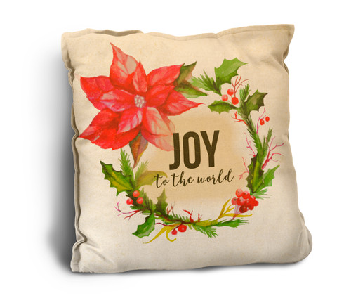 Joy to the World Rustic Pillow