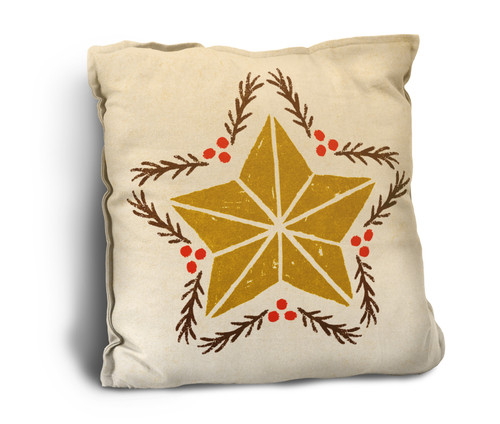 Vintage Star Rustic Pillow