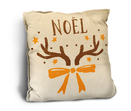 Vintage "Noel" Rustic Pillow