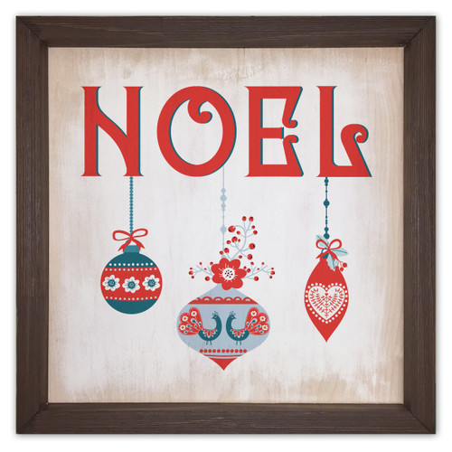 Noel Rustic Framed Quote