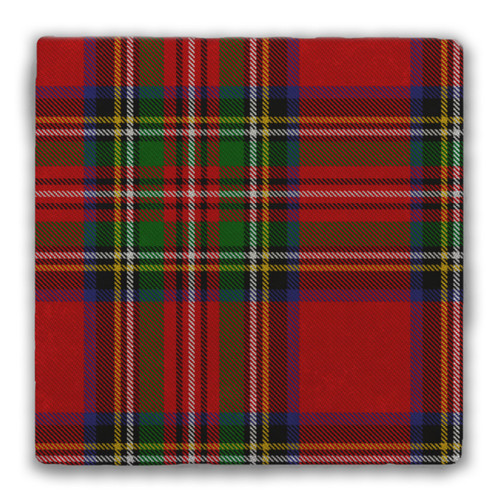 Royal Stewart Tartan Tumbled Stone Tile