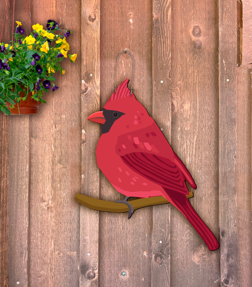 Outdoor Metal Art Cardinal