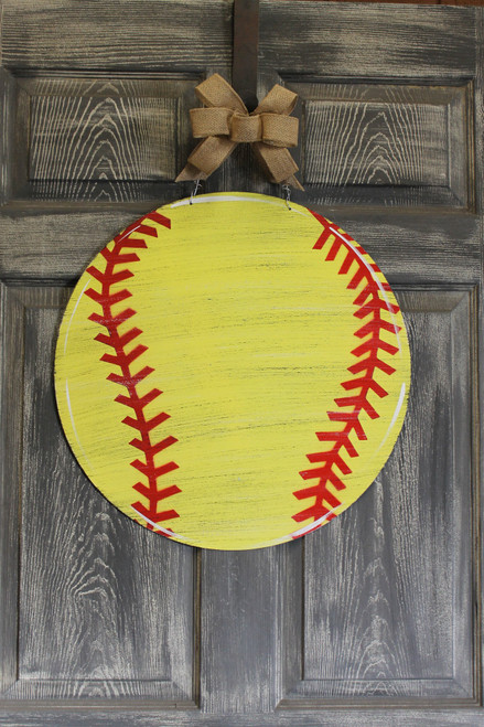 Outdoor Metal Art Customizable Softball