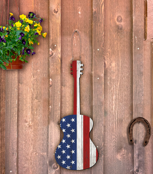 Outdoor Metal Art Stars and Stripes Cross - Nelson Gifts