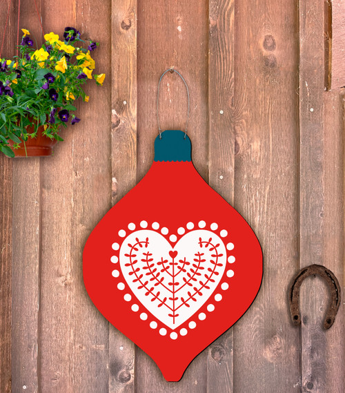 Outdoor Metal Art Folk Heart Ornament