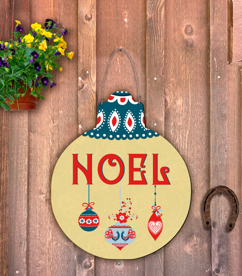 Outdoor Metal Art "Noel" Ornament