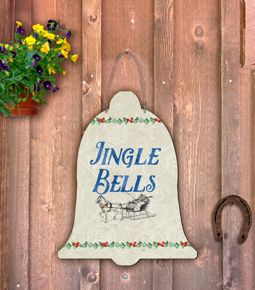 Outdoor Metal Art Jingle Bells Ornament