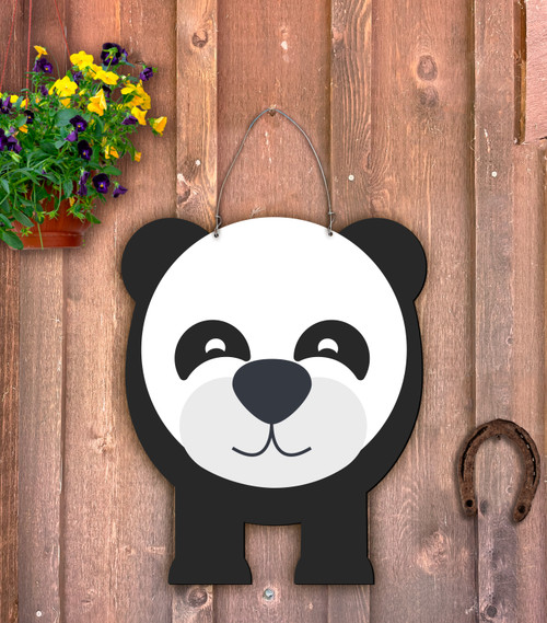 Outdoor Metal Art Critter Panda