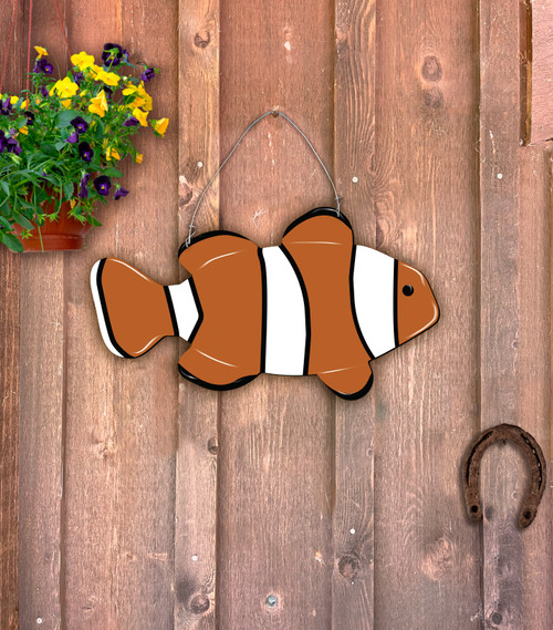 Outdoor Metal Art Clownfish