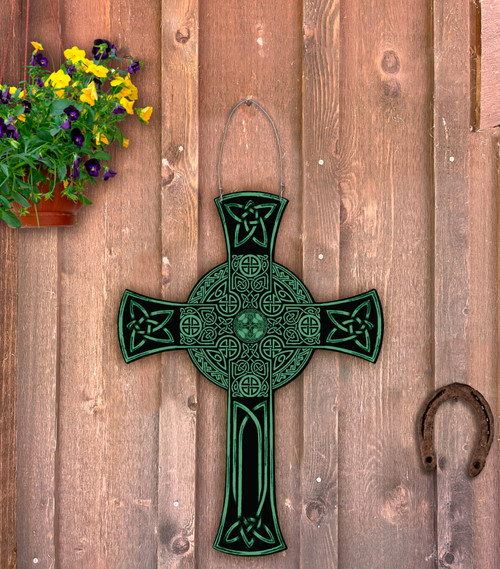 Outdoor Metal Art Celtic Cross