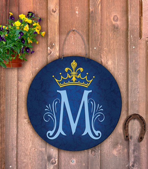 Outdoor Metal Art Marian Emblem 1