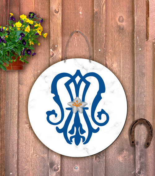 Outdoor Metal Art Marian Emblem 2