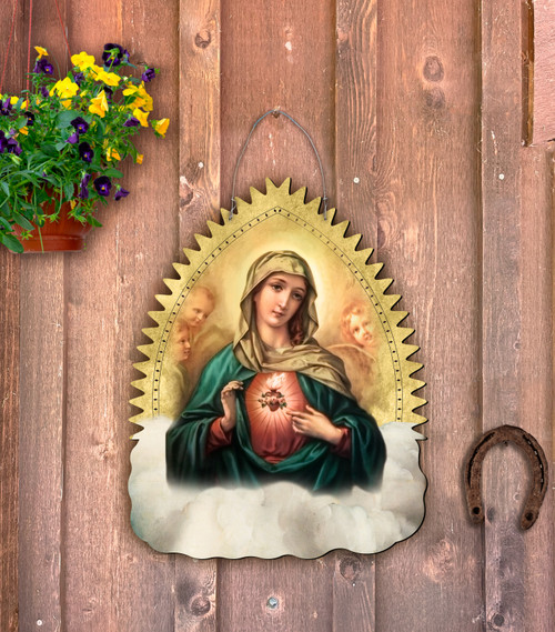 Outdoor Metal Art Immaculate Heart of Mary Shrine