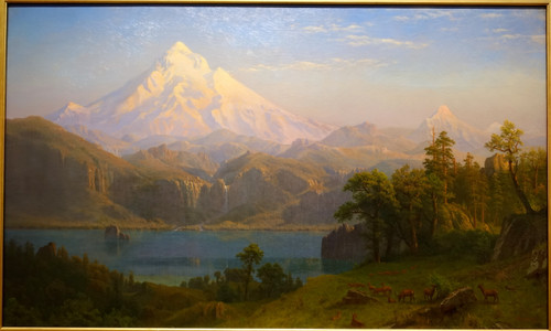 Mount Hood - Albert Bierstadt Framed Print Canvas