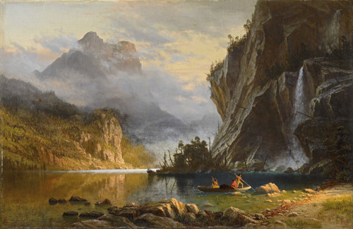 Indians Spear Fishing - Albert Bierstadt