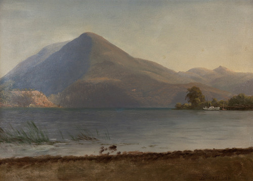 On the Hudson - Albert Bierstadt