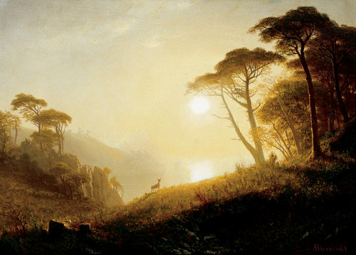 Scene in Yosemite Valley - Albert Bierstadt