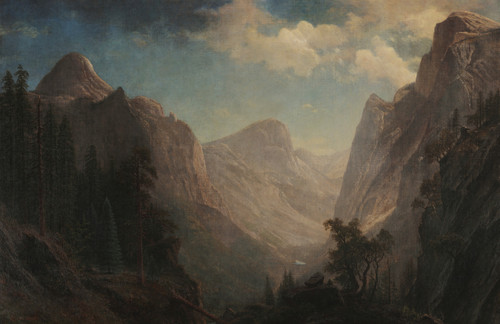 View in the Yosemite Valley - Albert Bierstadt