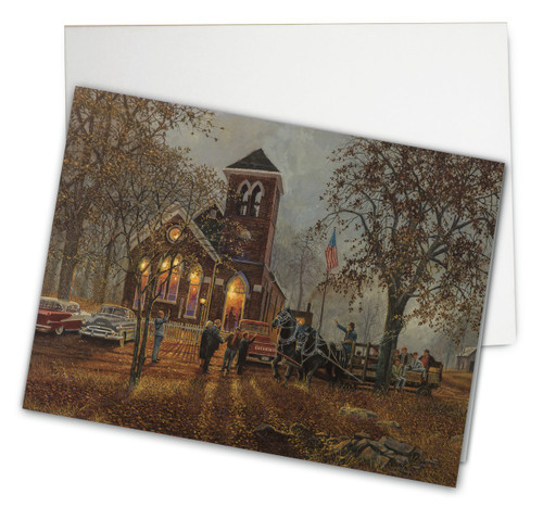 Old Fashioned Hayride Card