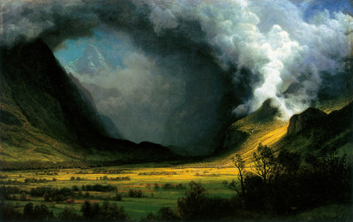 Storm in the Mountains - Albert Bierstadt