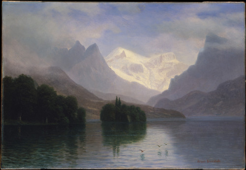 Mountain Scene - Albert Bierstadt