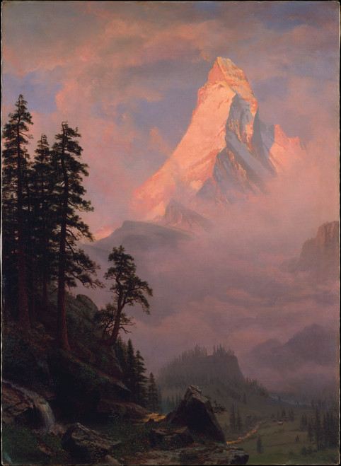 Sunrise on the Matterhorn- Albert Bierstadt
