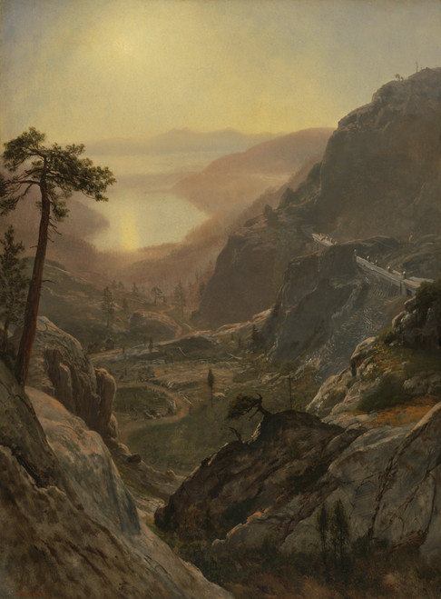 View of Donner Lake - Albert Bierstadt
