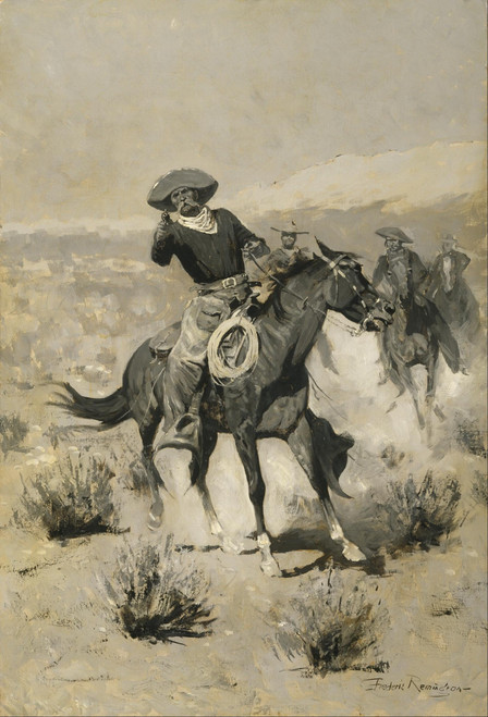 Days on the Range (Hands Up!) - Frederic Remington