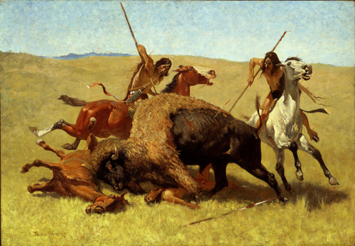 The Buffalo Hunt - Frederic Remington