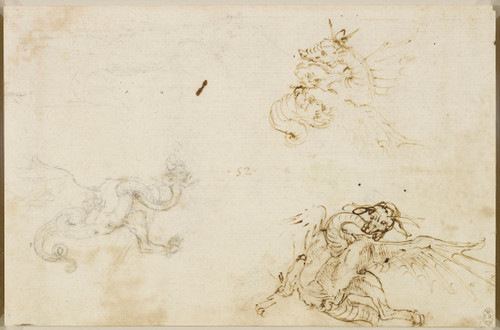 Study of Dragons - Leonardo Da Vinci