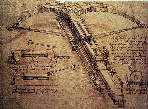 Design for a Giant Crossbow - Leonardo Da Vinci