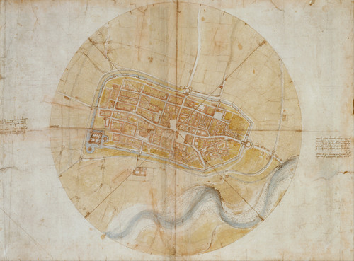 Plan of Imola - Leonardo Da Vinci