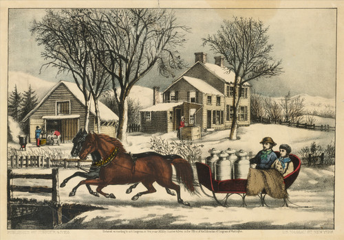 Winter Morning in the Country - Currier and Ives