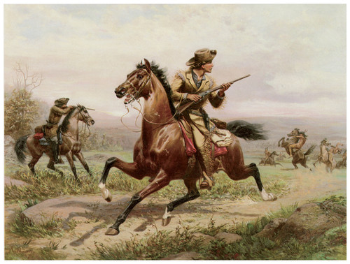 Buffalo Bill Fighting Indians - Louis Maurer