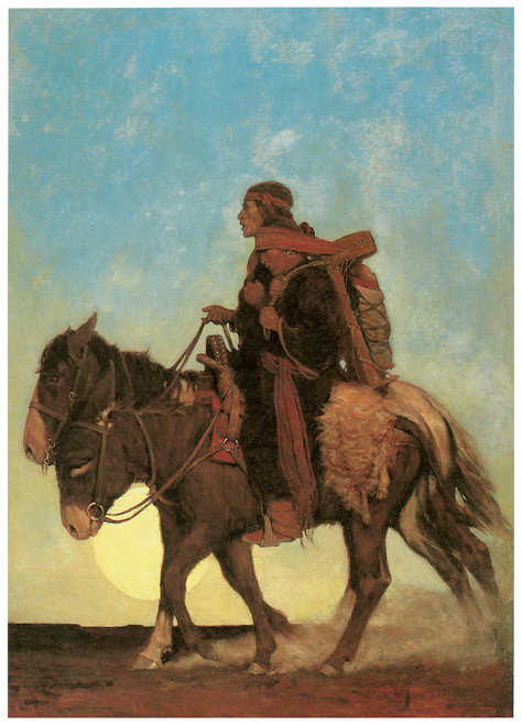 On the October Trail (A Navajo Family) - N.C. Wyeth