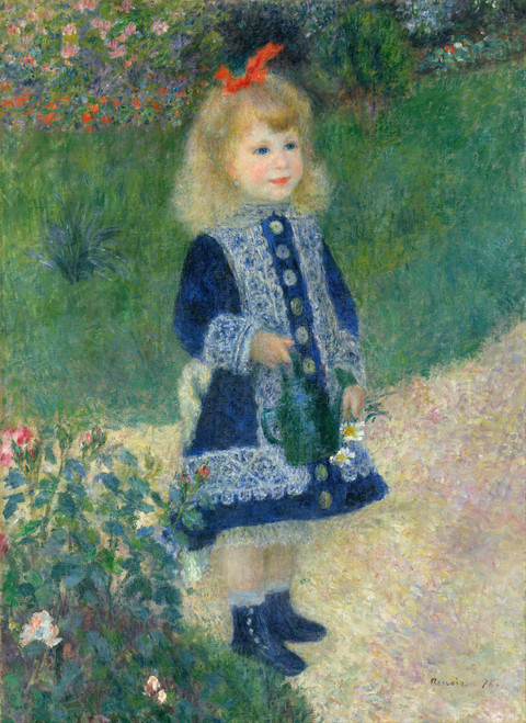 A Girl with a Watering Can - Pierre-Auguste Renoir