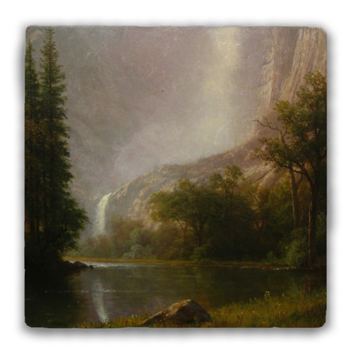 "Yosemite Falls" Tumbled Stone Coaster