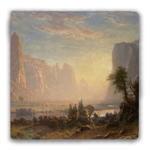 "Valley of the Yosemite (1868)" Tumbled Stone Coaster
