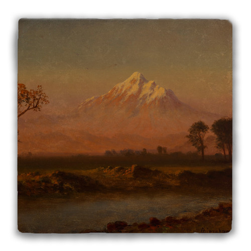 "Mount Hood (1889)" Tumbled Stone Coaster