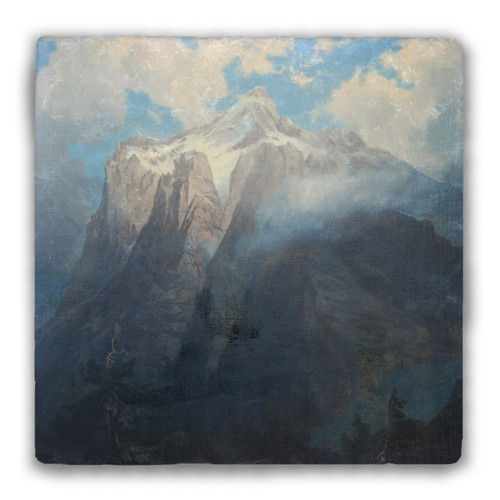 "Mount Brewer from King's River Canyon, California" Tumbled Stone Coaster