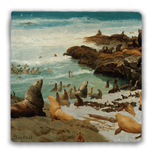 Seal Rocks, Farallons, 1872 - Albert Bierstadt - Nelson Gifts