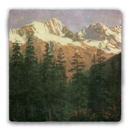 "Canadian Rockies" Tumbled Stone Coaster