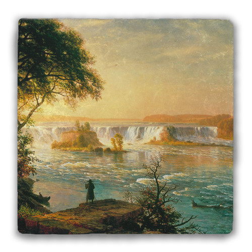 "The Falls of St. Anthony" Tumbled Stone Coaster