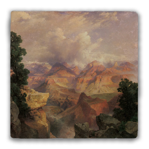 "Grand Canyon 2" Tumbled Stone Coaster