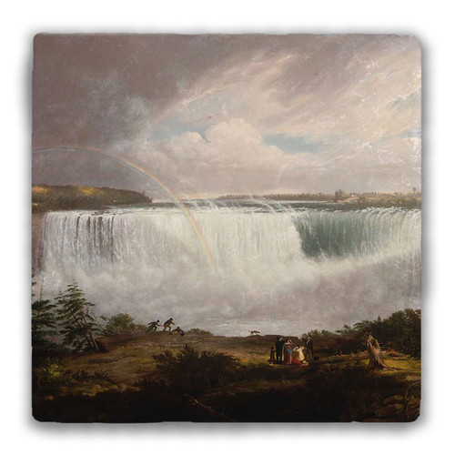 "The Great Horseshoe Fall Niagara" Tumbled Stone Coaster