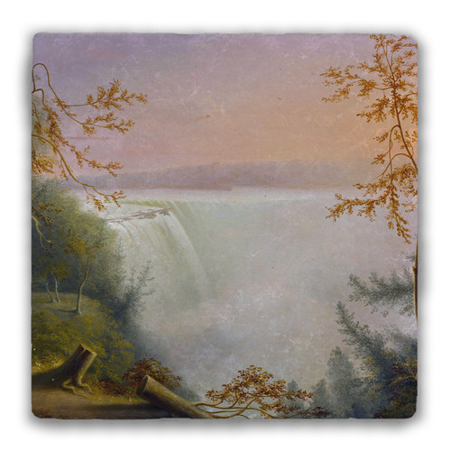 "Horseshoe Falls" Tumbled Stone Coaster