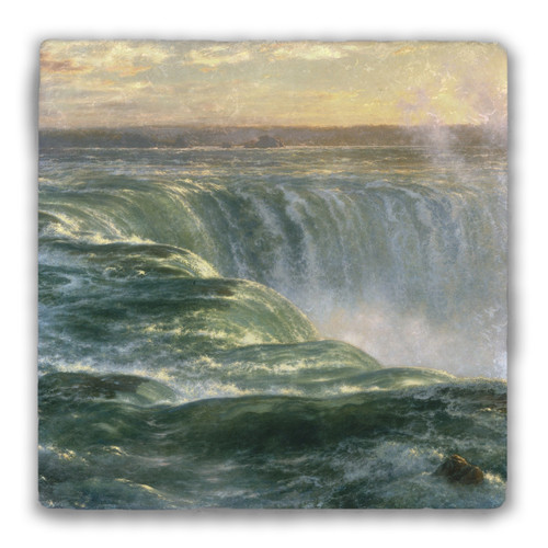 "Niagara" by Louis Remy Mignot Church Tumbled Stone Coaster